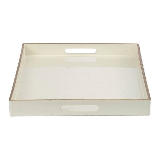 Mimosa Rectangle Tray in White