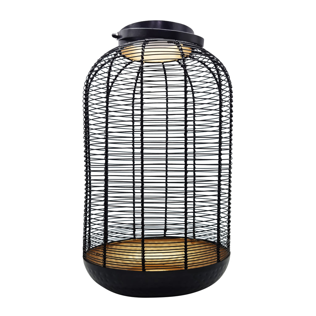 Lorne Iron Lantern Black/Gold Set of 2