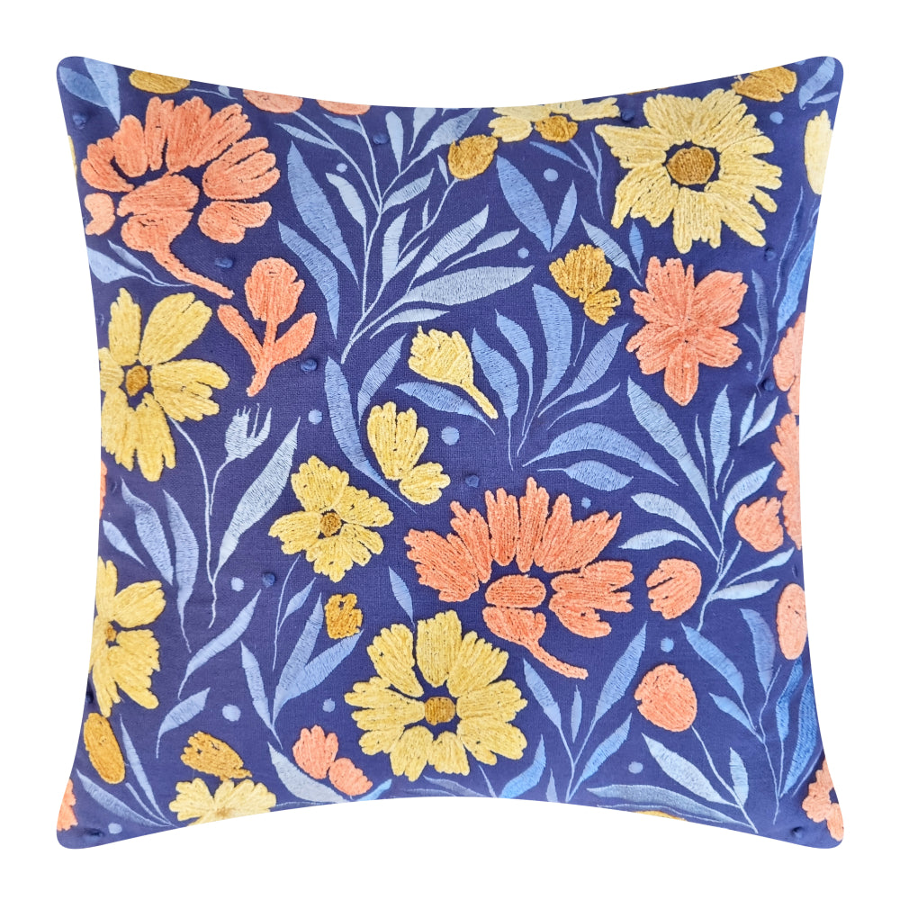 Millie Square 50cm Cushion Navy Set of 2