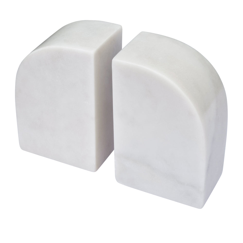 Percy Set of 2 Book Ends Marble