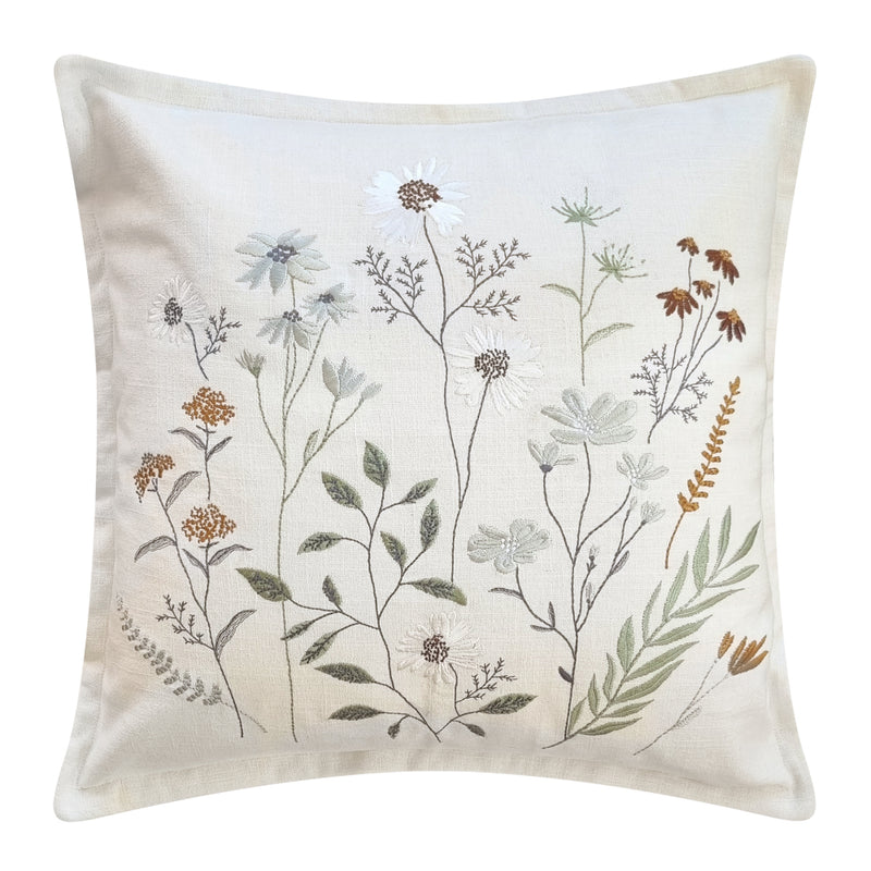 Petal Square 50cm Cushion Ivory Set of 2