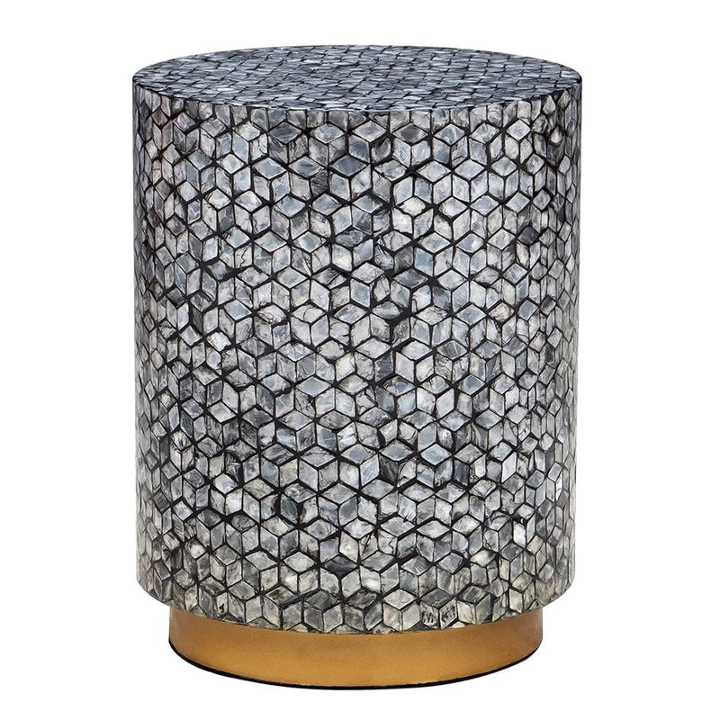 Milan Round Side Table Pearl Shell