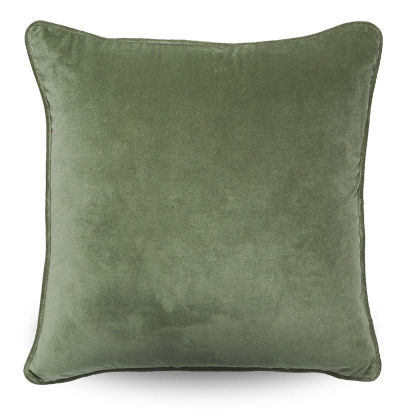 Lux Square 50cm Velvet Cushion Pistachio Set of 2