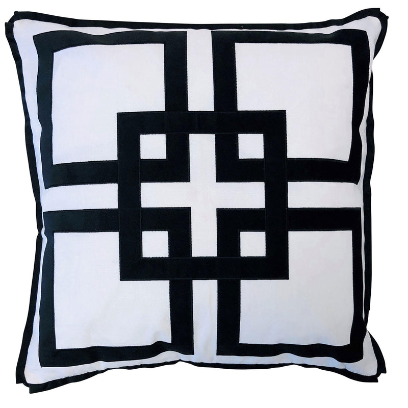 Kirribilli Black 50cm Cushion Cover-Bibilo