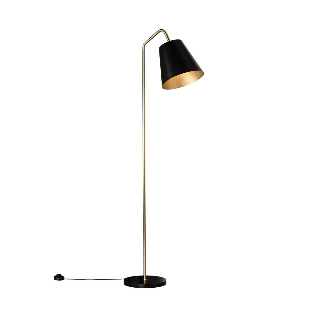 Soma Floor Lamp Black Gold-Bibilo