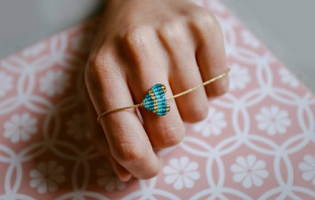Agapi Handmade Bracelet Stripe Green-Bibilo