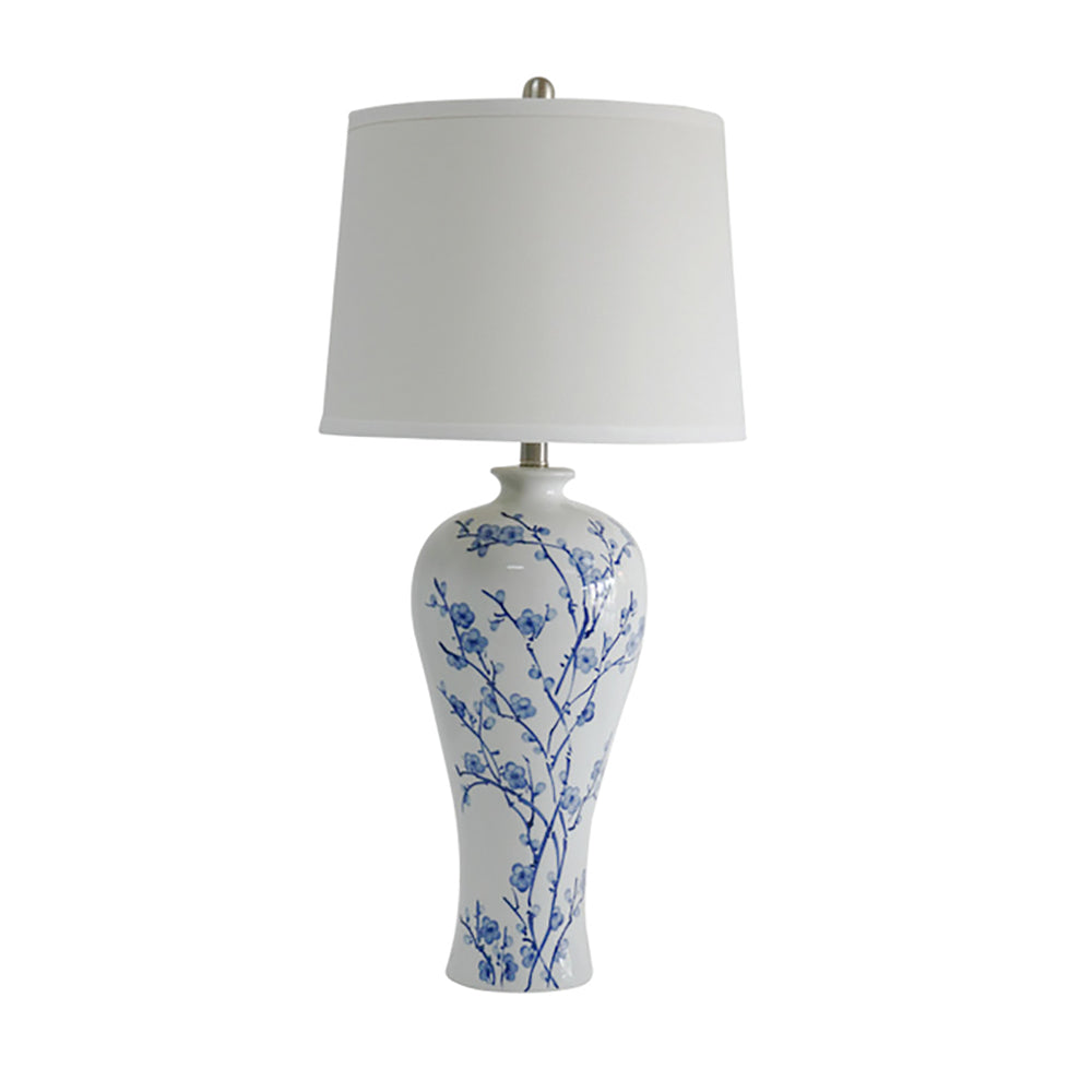 Provincial Table Lamp White/Blue-Bibilo