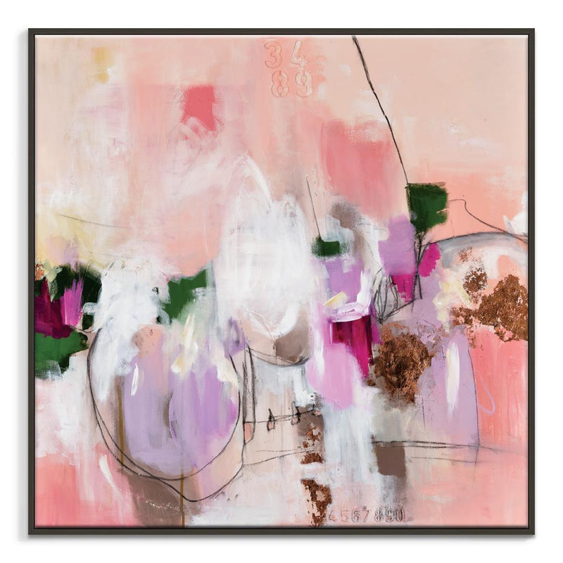 All or Nothing Framed Canvas Print by Julie Ahmad-Bibilo