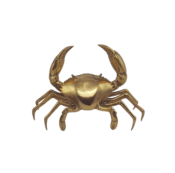 Mr Pinchy Brass Crab Large-Bibilo