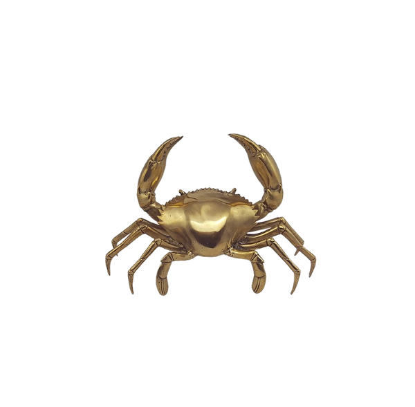 Mr Pinchy Brass Crab Medium-Bibilo