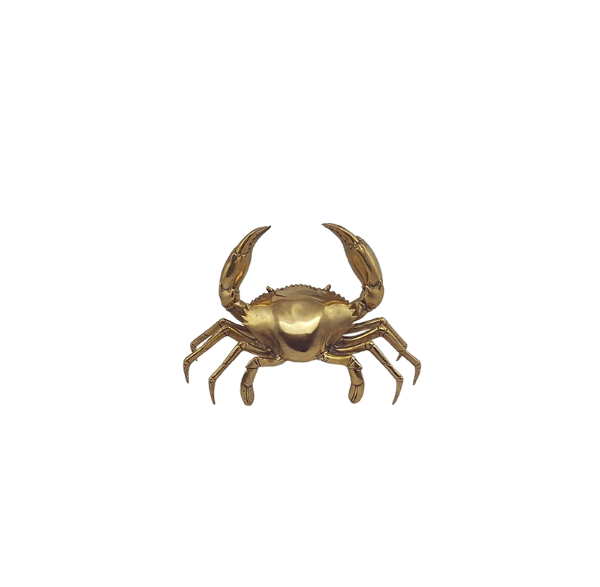 Mr Pinchy Brass Crab Small-Bibilo