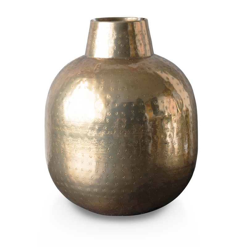 Cariso Brass Vase-Bibilo
