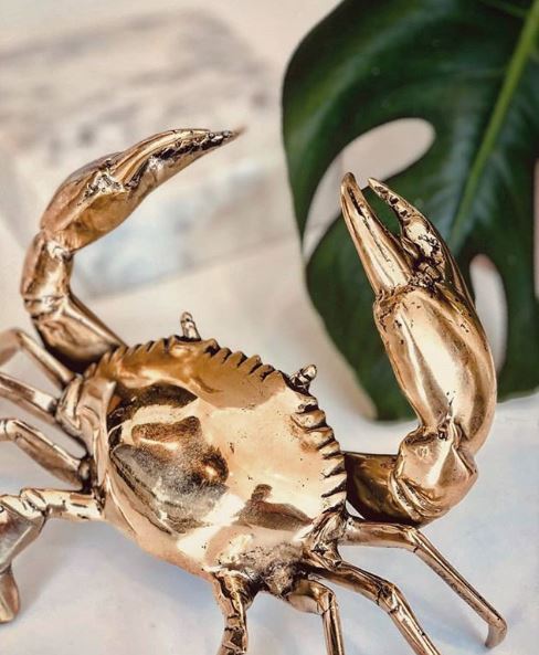 Mr Pinchy Brass Crab Large-Bibilo