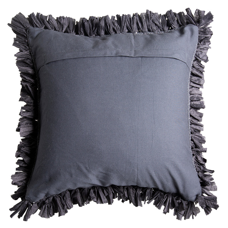 Elodie Sqaure 50cm Cushion Anthracite Set of 2-Bibilo