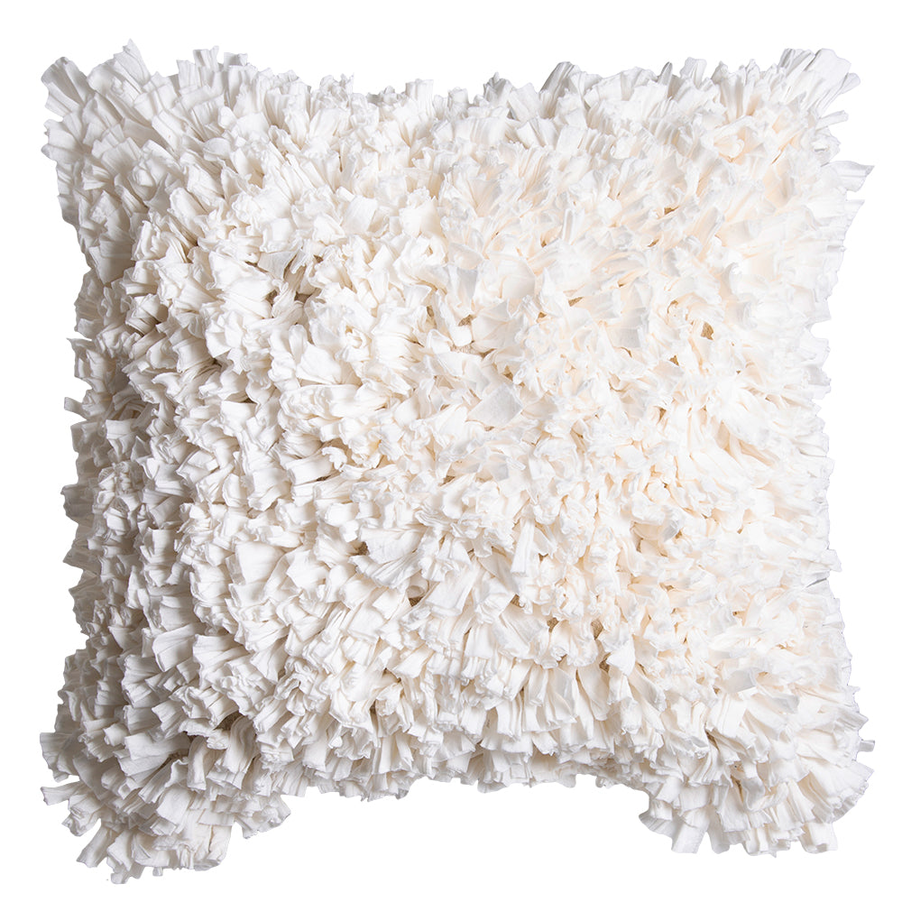 Elodie Square 50cm Cushion Ivory Set of 2-Bibilo