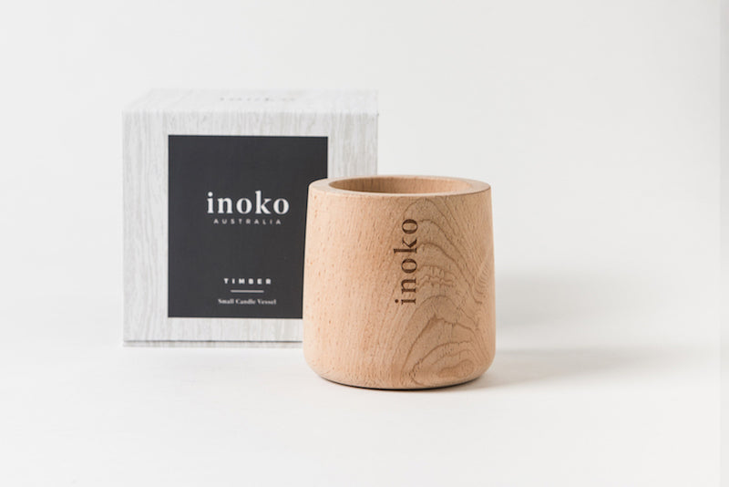 Timber Candle Vessel Small-Bibilo