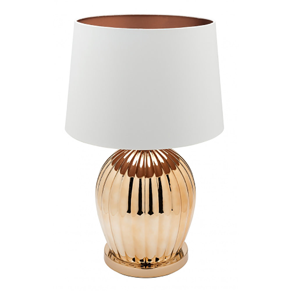 Classic Table Lamp Copper White-Bibilo