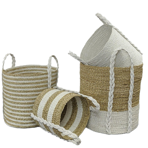 Haven Baskets Set of 4 White-Bibilo