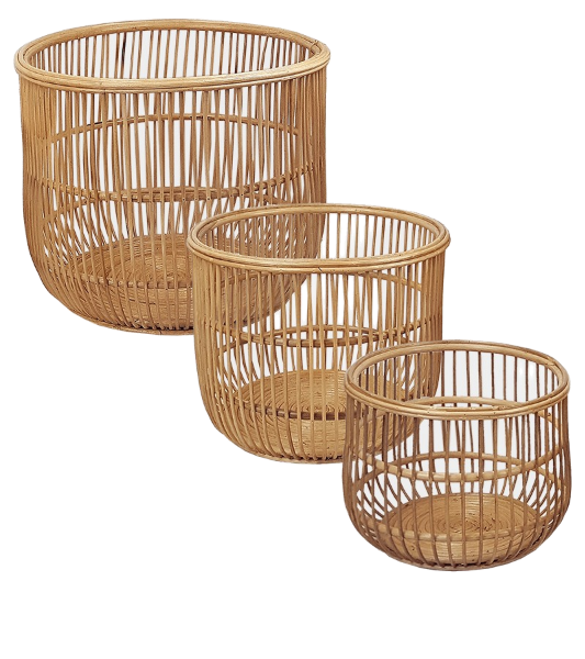 Chios Baskets Set of 3 Natural-Bibilo