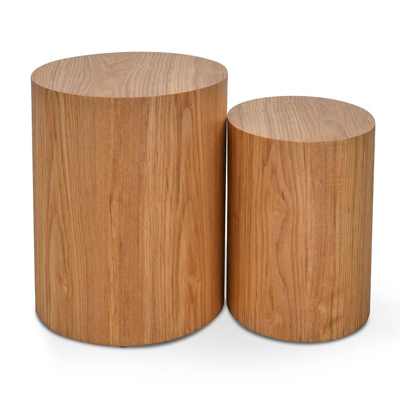 Ovo Side Tables Set of 2 Natural-Bibilo