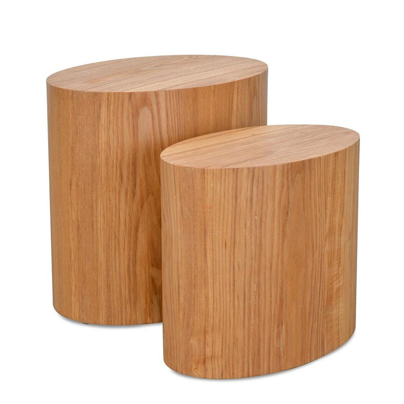 Ovo Side Tables Set of 2 Natural-Bibilo