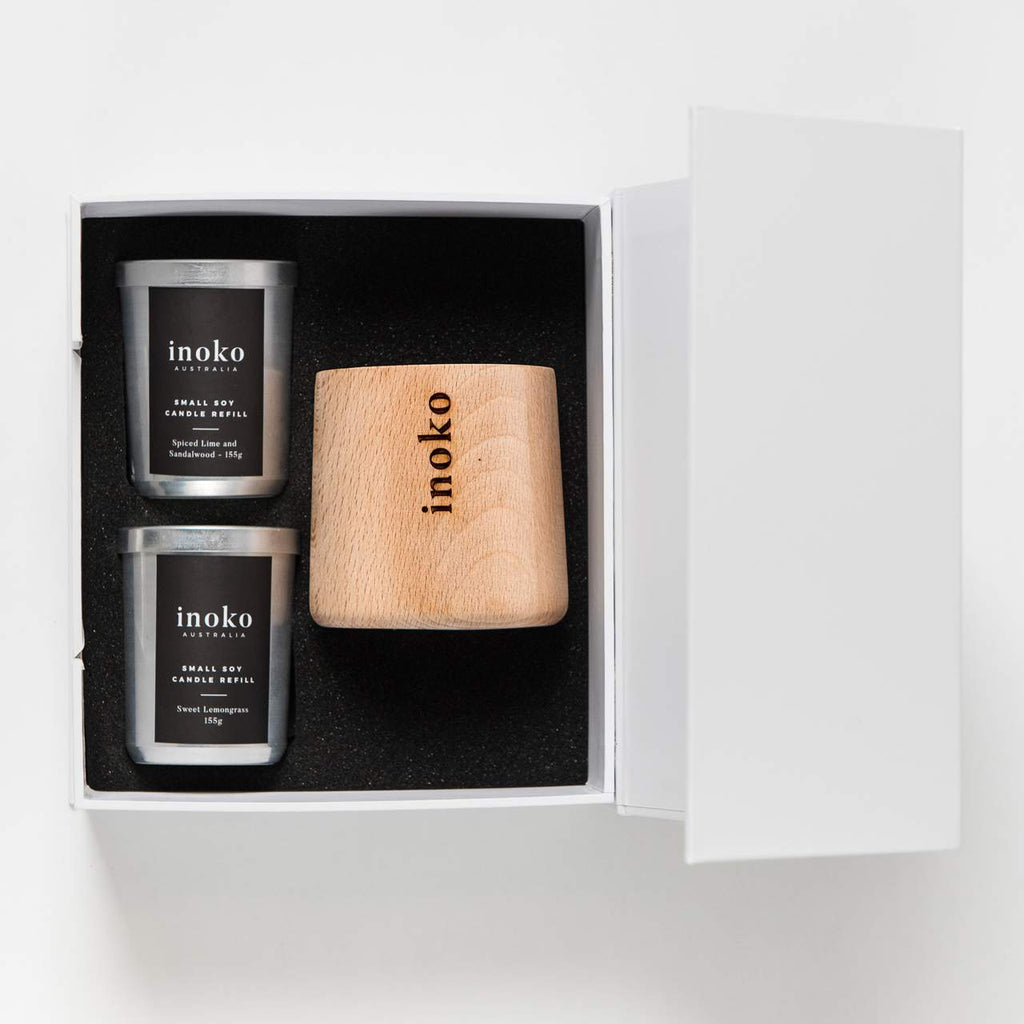 Limited Edition Timber Candle Gift Set Small-Bibilo